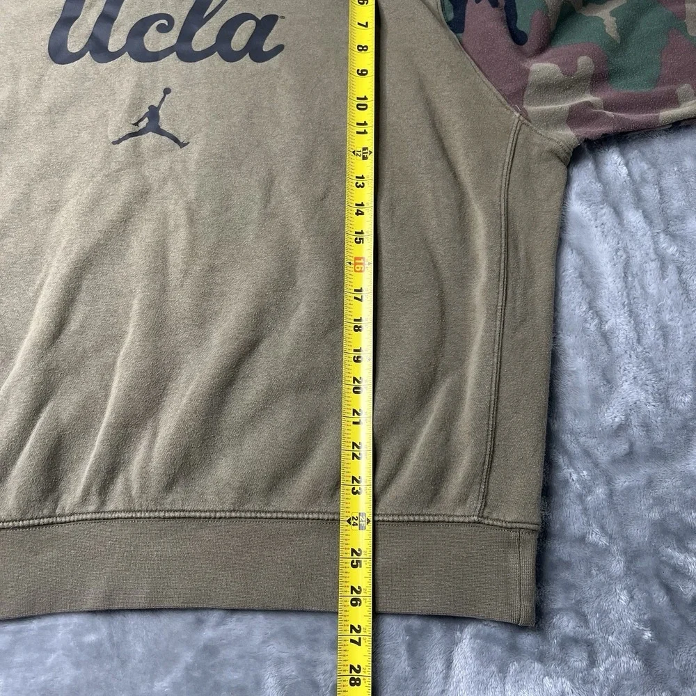 Jordan UCLA Sweater Men Size XXL Long Sleeve Sweatshirt Jumpman Green Camo